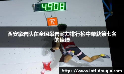 西安攀岩队在全国攀岩耐力排行榜中荣获第七名的佳绩
